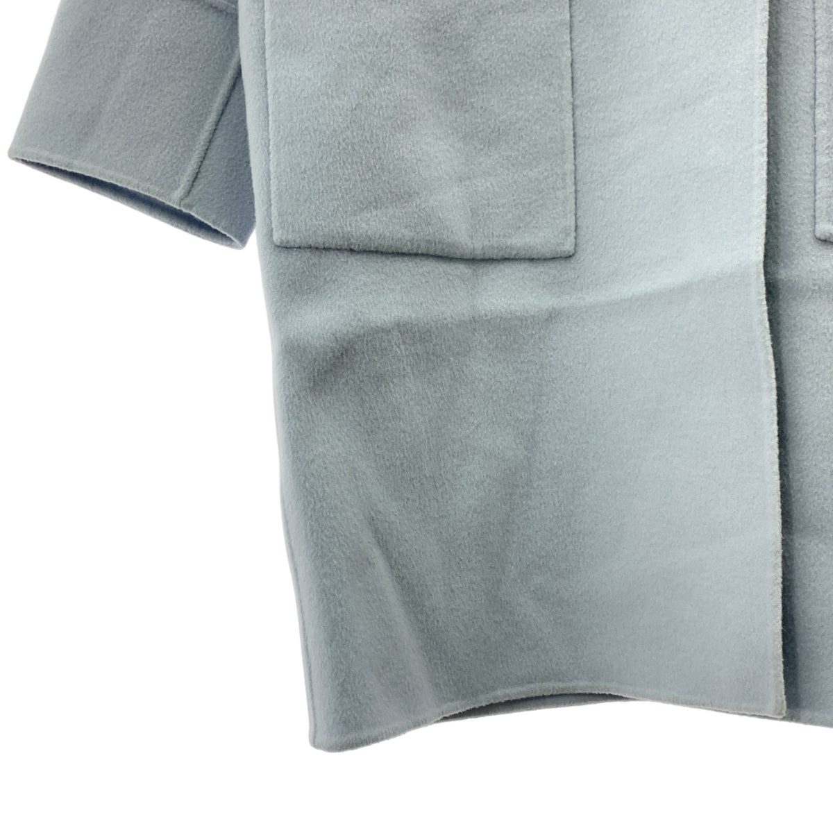 IENA | Super 160 雙面連帽大衣 | 36碼 | 淺藍色 | 女款