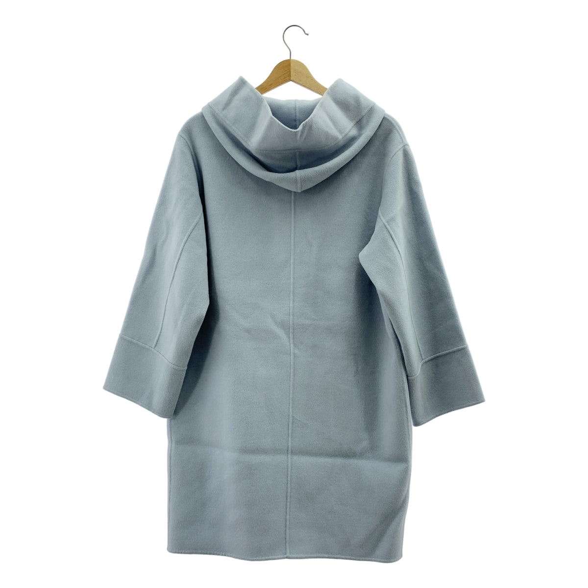 IENA | Super 160 雙面連帽大衣 | 36碼 | 淺藍色 | 女款