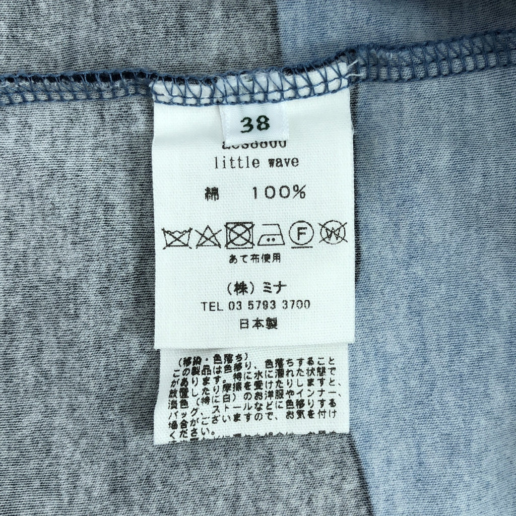 mina perhonen / 미나펠호넨 | 2024SS | little wave / 리틀 웨이브 크루넥 티셔츠 컷소우 | 38 |