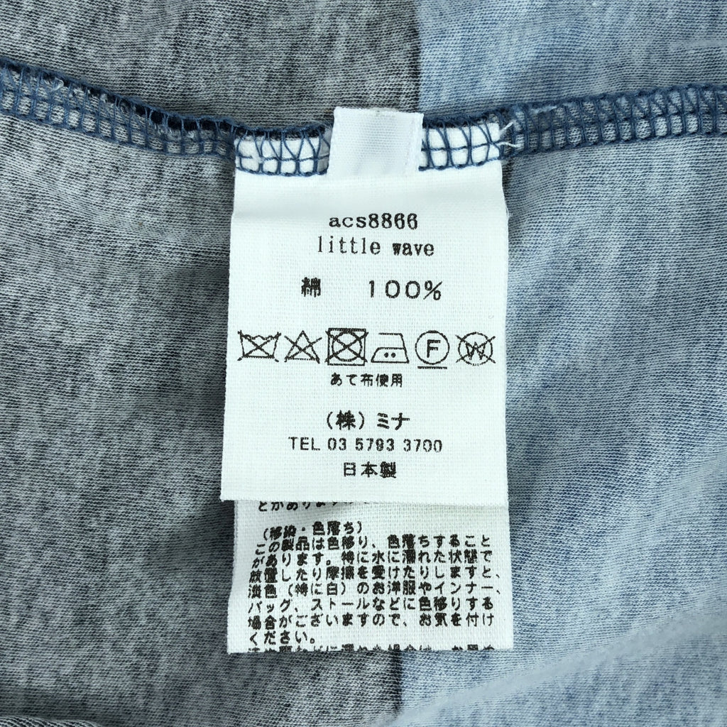 mina perhonen / 미나펠호넨 | 2024SS | little wave / 리틀 웨이브 크루넥 티셔츠 컷소우 | 38 |