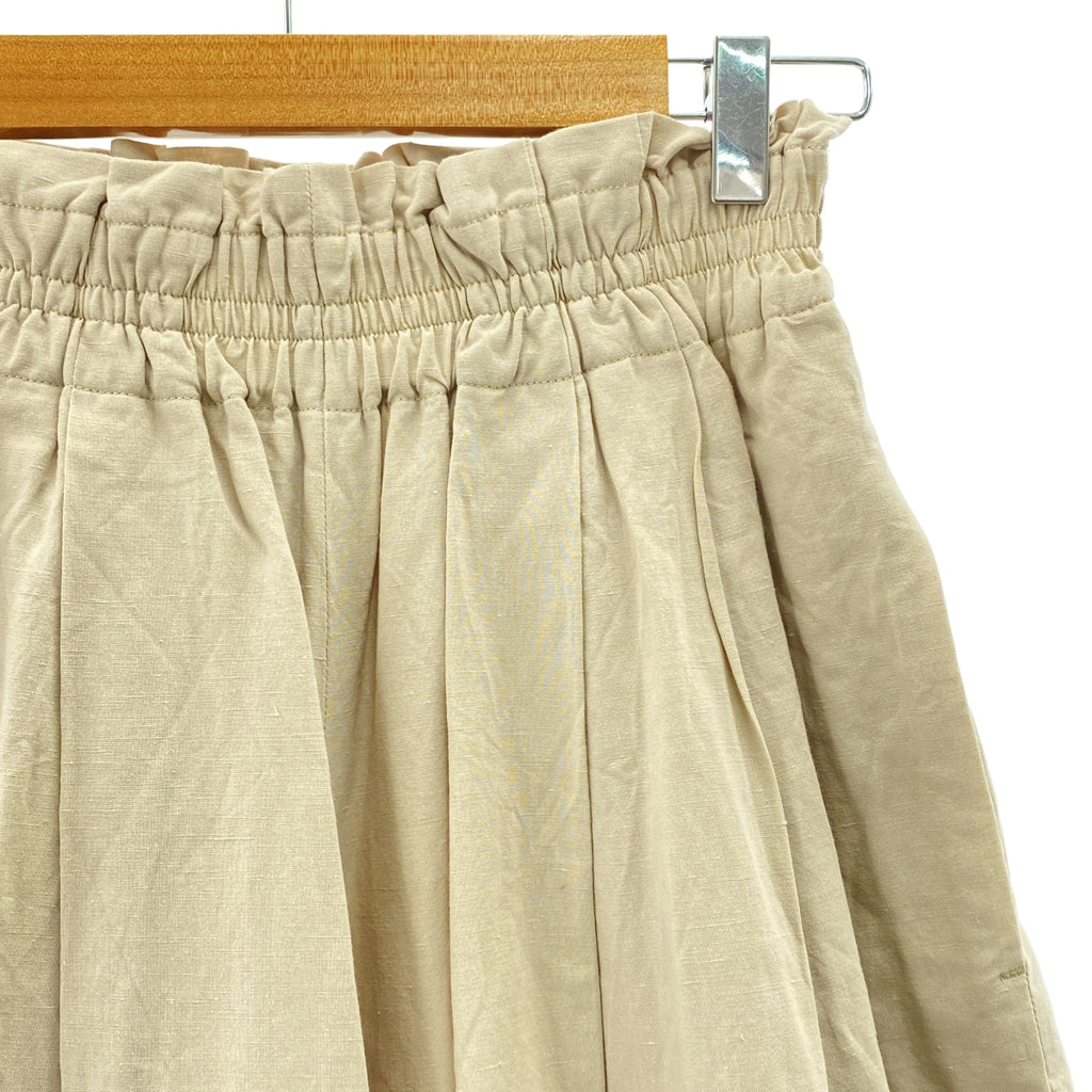 LOEFF / 로에프 | LF C/LI MRNG SKPN / 허리 고무 볼륨 와이드 팬츠 / 총 안감 | 0 | 여성