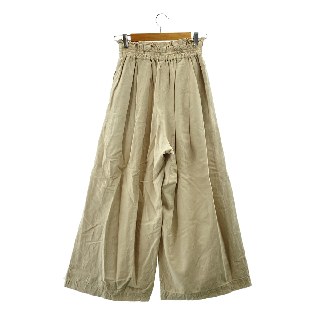 LOEFF / 로에프 | LF C/LI MRNG SKPN / 허리 고무 볼륨 와이드 팬츠 / 총 안감 | 0 | 여성