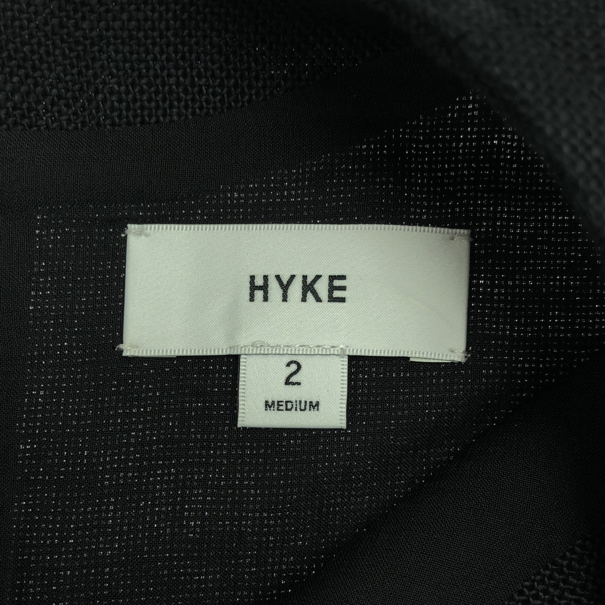 HYKE | 2023SS | Linen long vest | 2 | Black | Women's