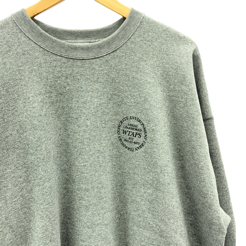 WTAPS / ダブルタップス | 2023AW | INGREDIENTS SWEATER ロゴ プリント スウェット | 4 | グレー | メンズ