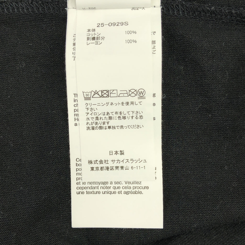 sacai | 2025SS | x WTAPS 刺繡 T 卹 01 標誌刺繡 T 卹 | 2 | 男款