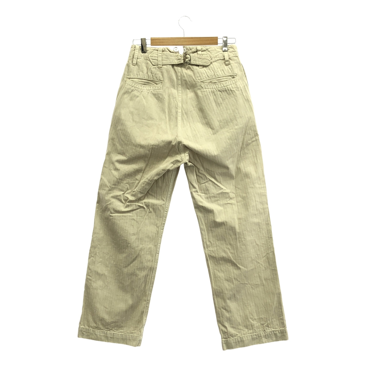 yarmo（ヤーモ）| コットンサルエルパンツ Yarmo / ヤーモ | サスペンダーボタン付 コットン ヘリンボーン