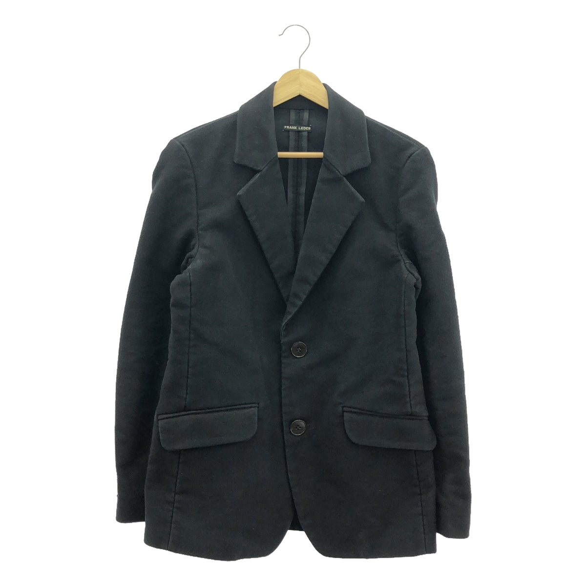 FRANK LEDER / フランクリーダー | DEUTSCHELEDER JACKET コットン ジャーマンレザー ジャケット | S | ブラック | メンズ