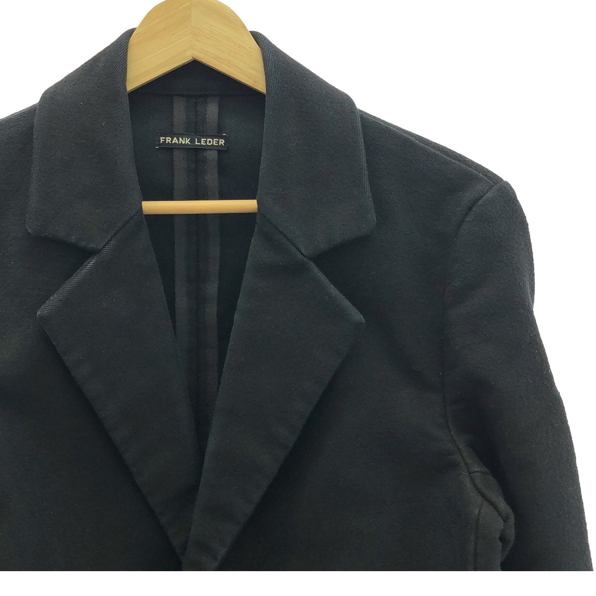 FRANK LEDER / フランクリーダー | DEUTSCHELEDER JACKET コットン ジャーマンレザー ジャケット | S | ブラック | メンズ
