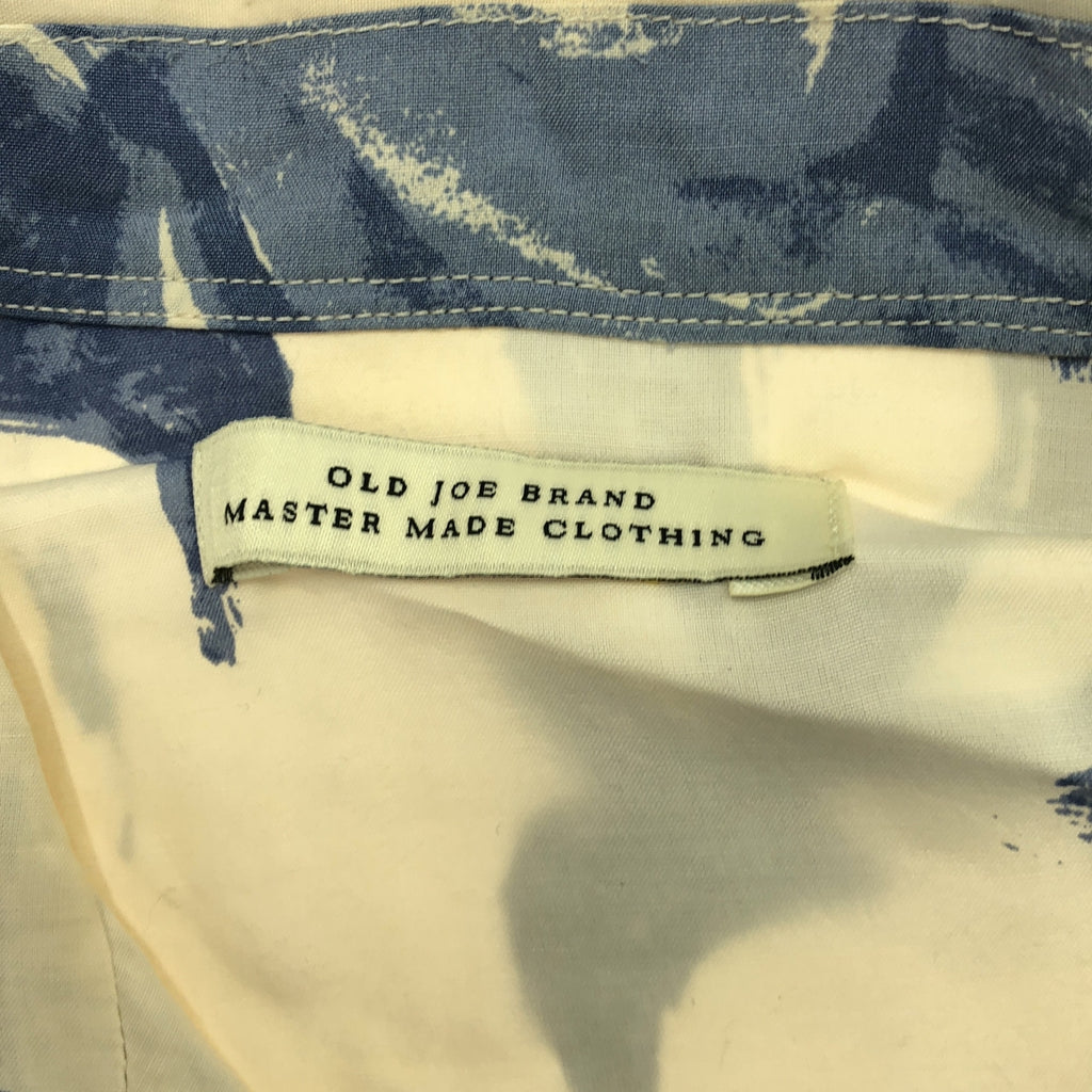 OLD JOE BRAND / オールドジョー | 2021SS | ORIGINAL PRINTED OPEN COLLAR SHIRTS (DRAWING) オープンカラー 総柄 シャツ | 14.5 | ベージュ / ブルー | メンズ
