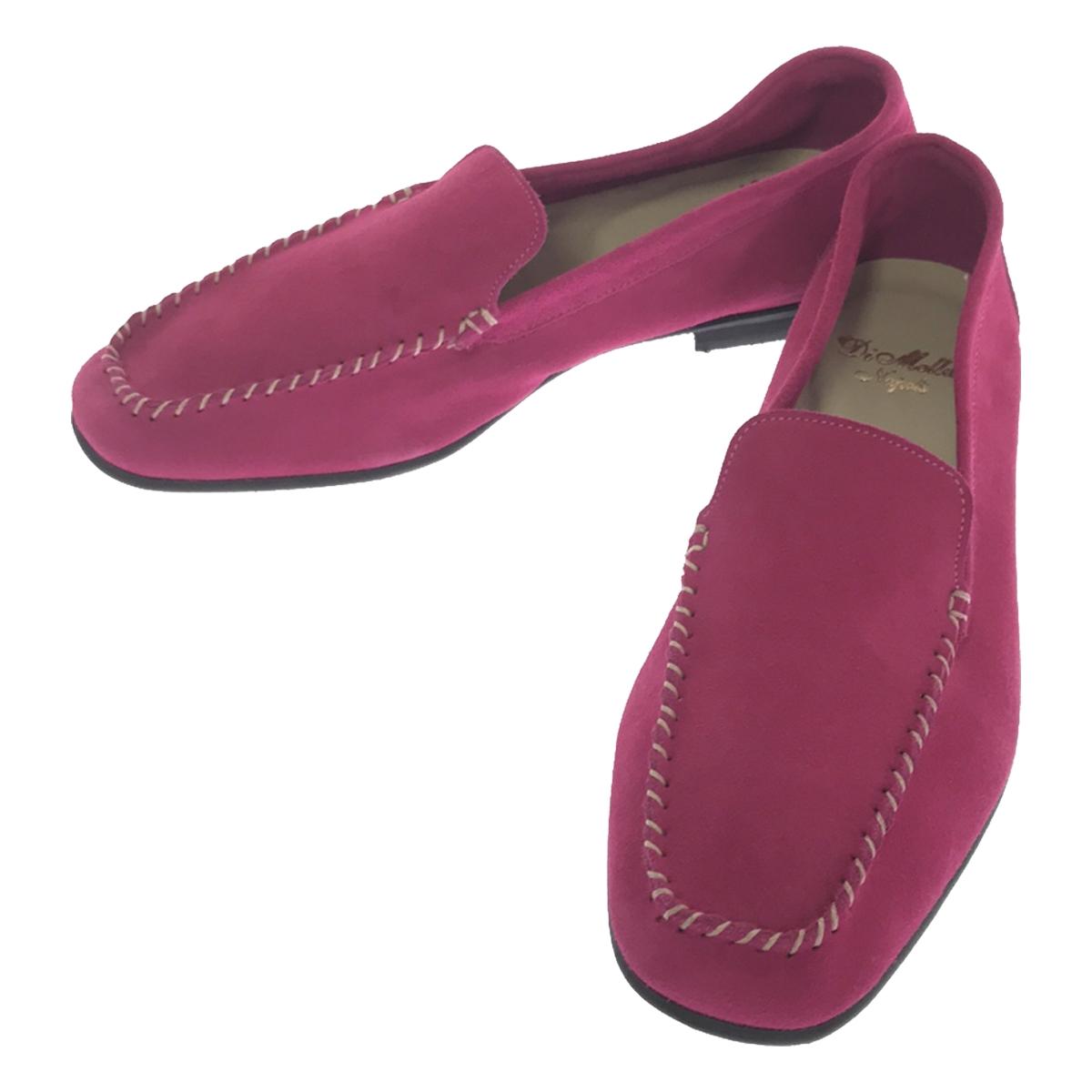 [Good Condition] DI MELLA / Di Mella | SUEDE SLIP-ON Suede Leather Slip-On Shoes | 37 | Pink | Women's