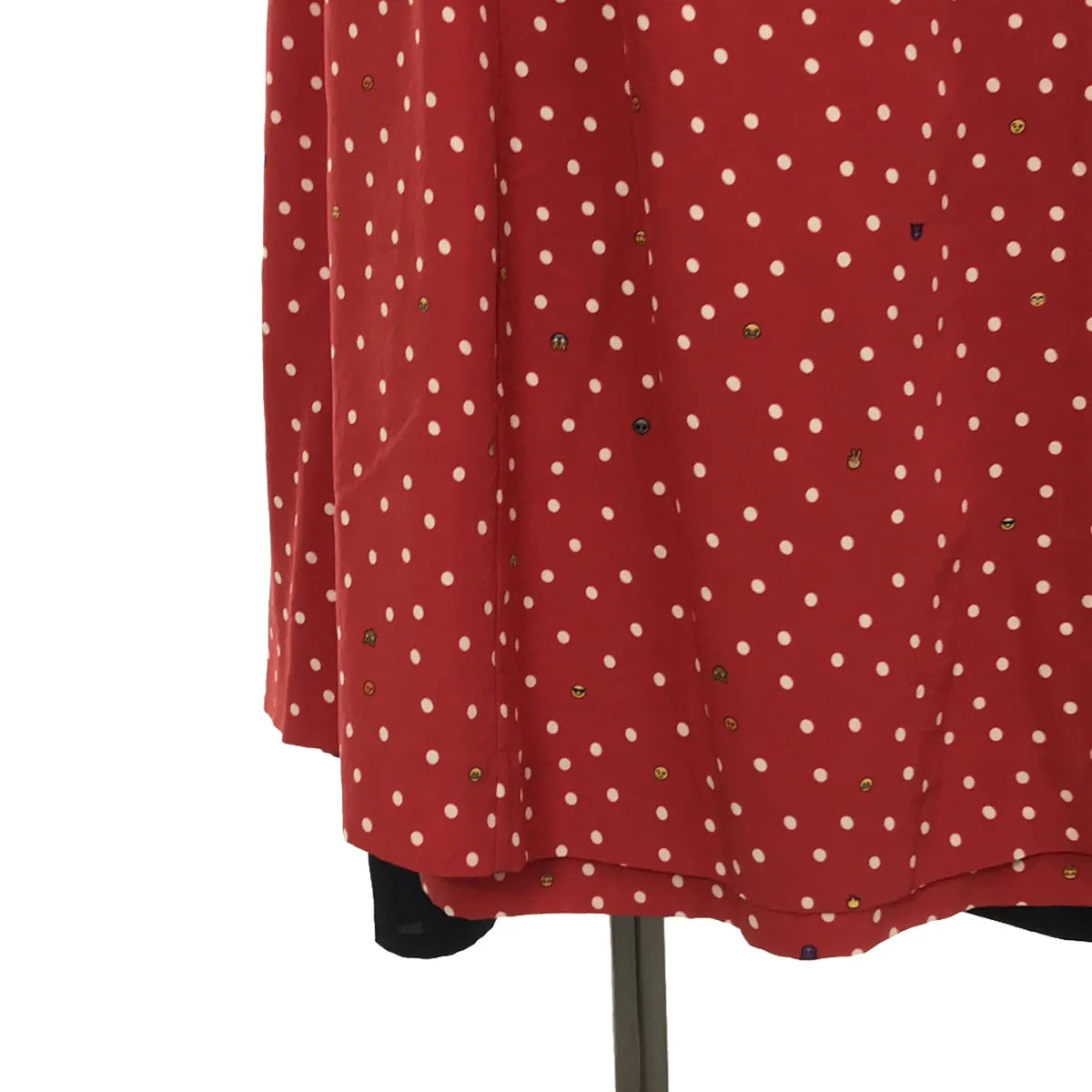VETEMENTS / ヴェトモン | emoji ドット ワンピース | S | ネイビー/レッド | レディース