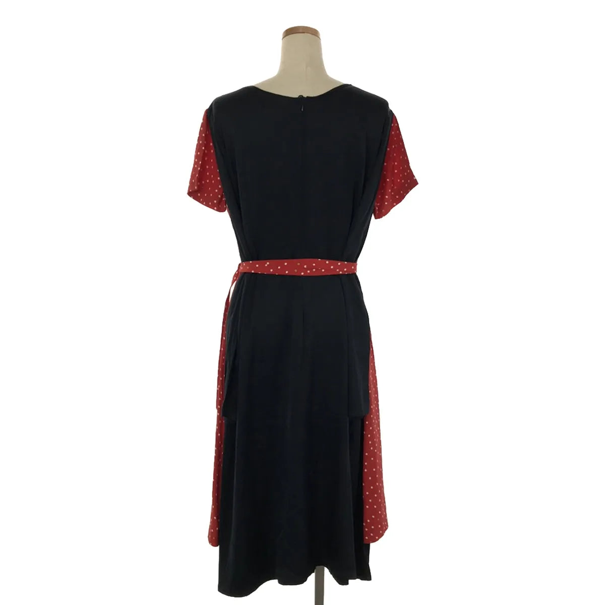 VETEMENTS / ヴェトモン | emoji ドット ワンピース | S | ネイビー/レッド | レディース