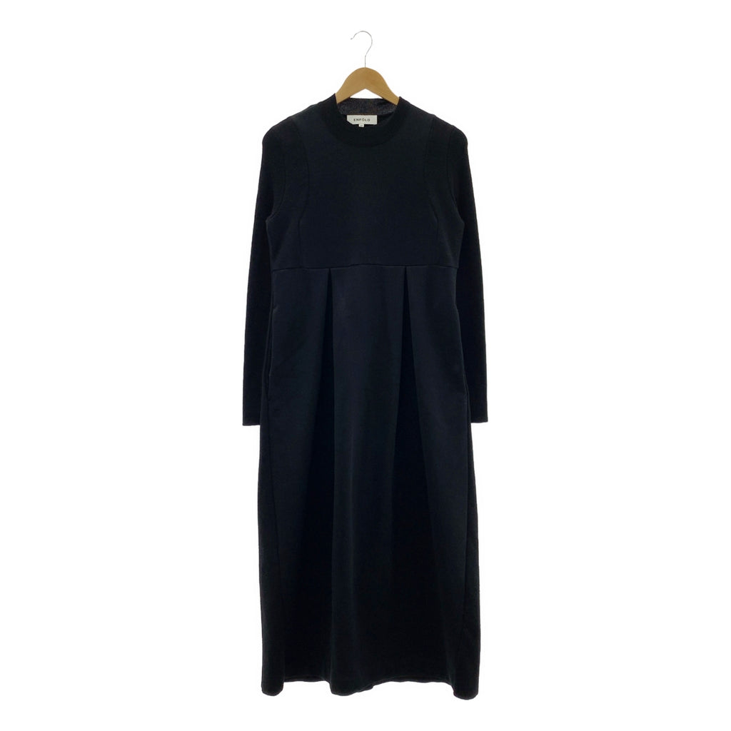 ENFOLD | 簡約多層圓領連身裙 | 尺寸 38 | 女款