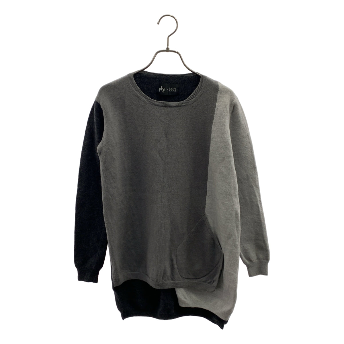 plyy by RAGNE KIKAS / プライバイラグネキカス | ウール パッチ クルーネック ニット セーター | 2 | レディース