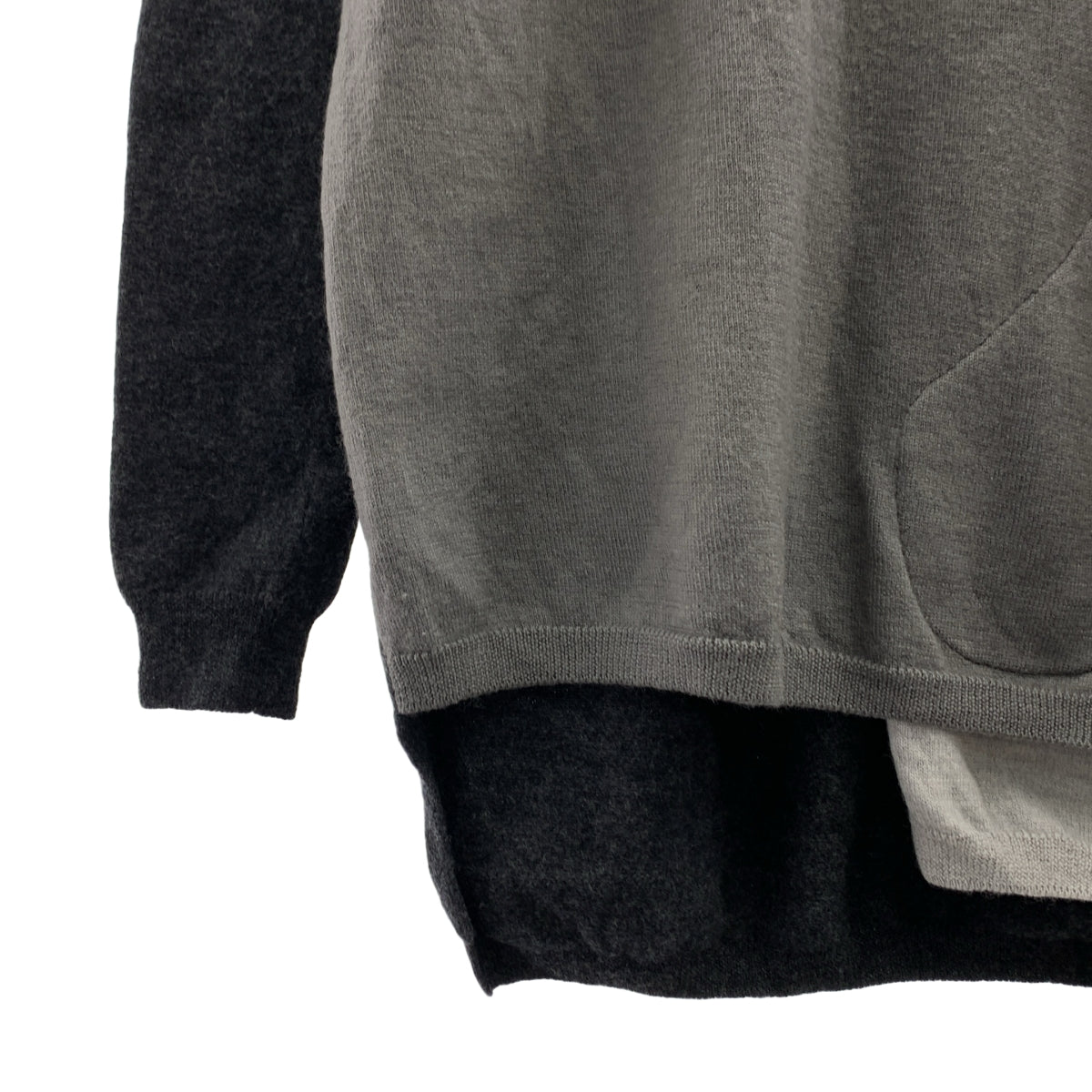 plyy by RAGNE KIKAS / プライバイラグネキカス | ウール パッチ クルーネック ニット セーター | 2 | レディース