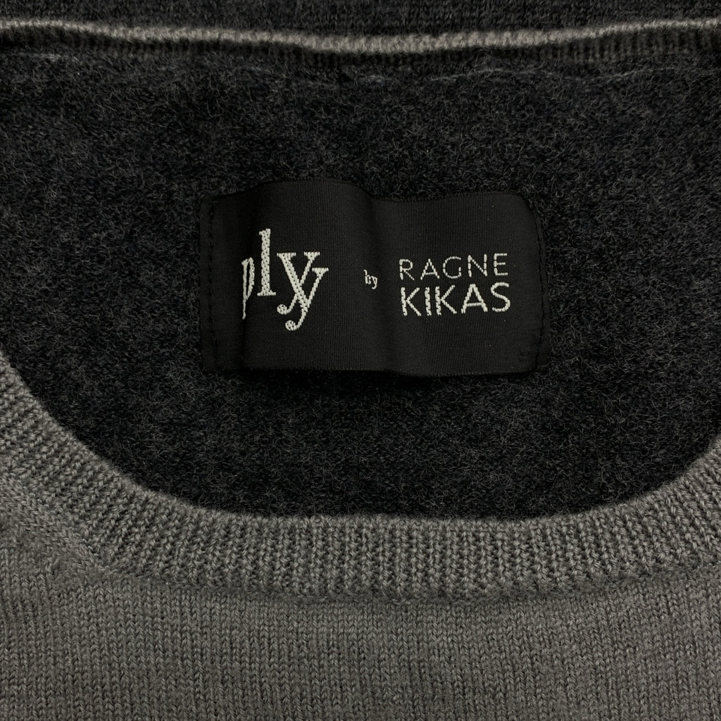 plyy by RAGNE KIKAS / プライバイラグネキカス | ウール パッチ クルーネック ニット セーター | 2 | レディース