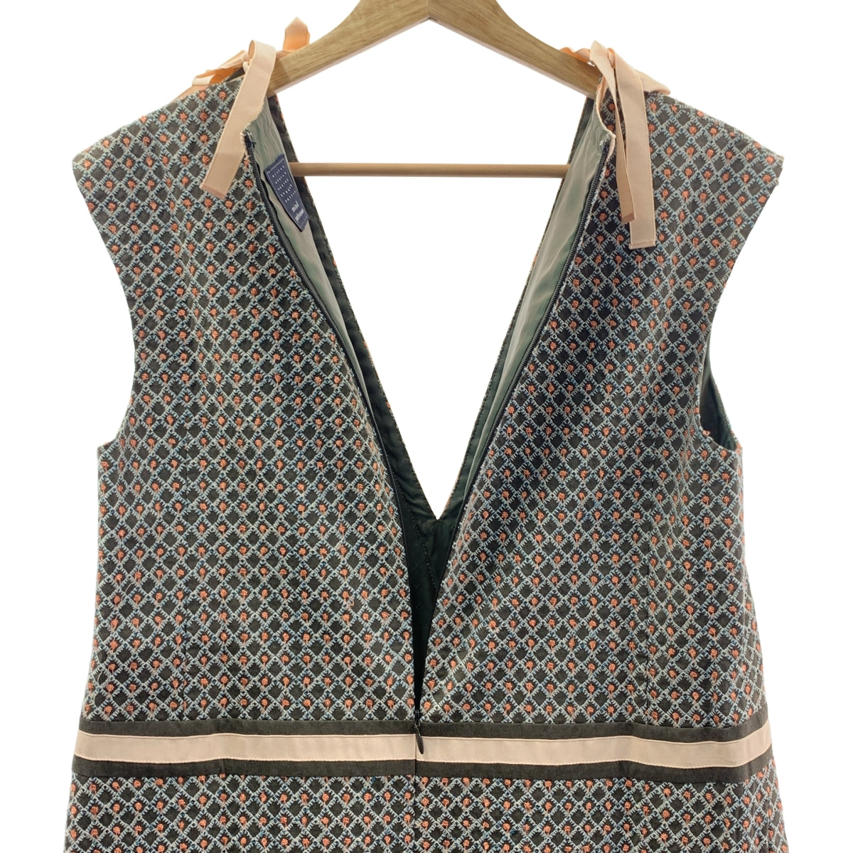 mina perhonen | 2007AW | nomade / 刺繡緞帶洋裝 / 全襯裡 | 38 | 女款