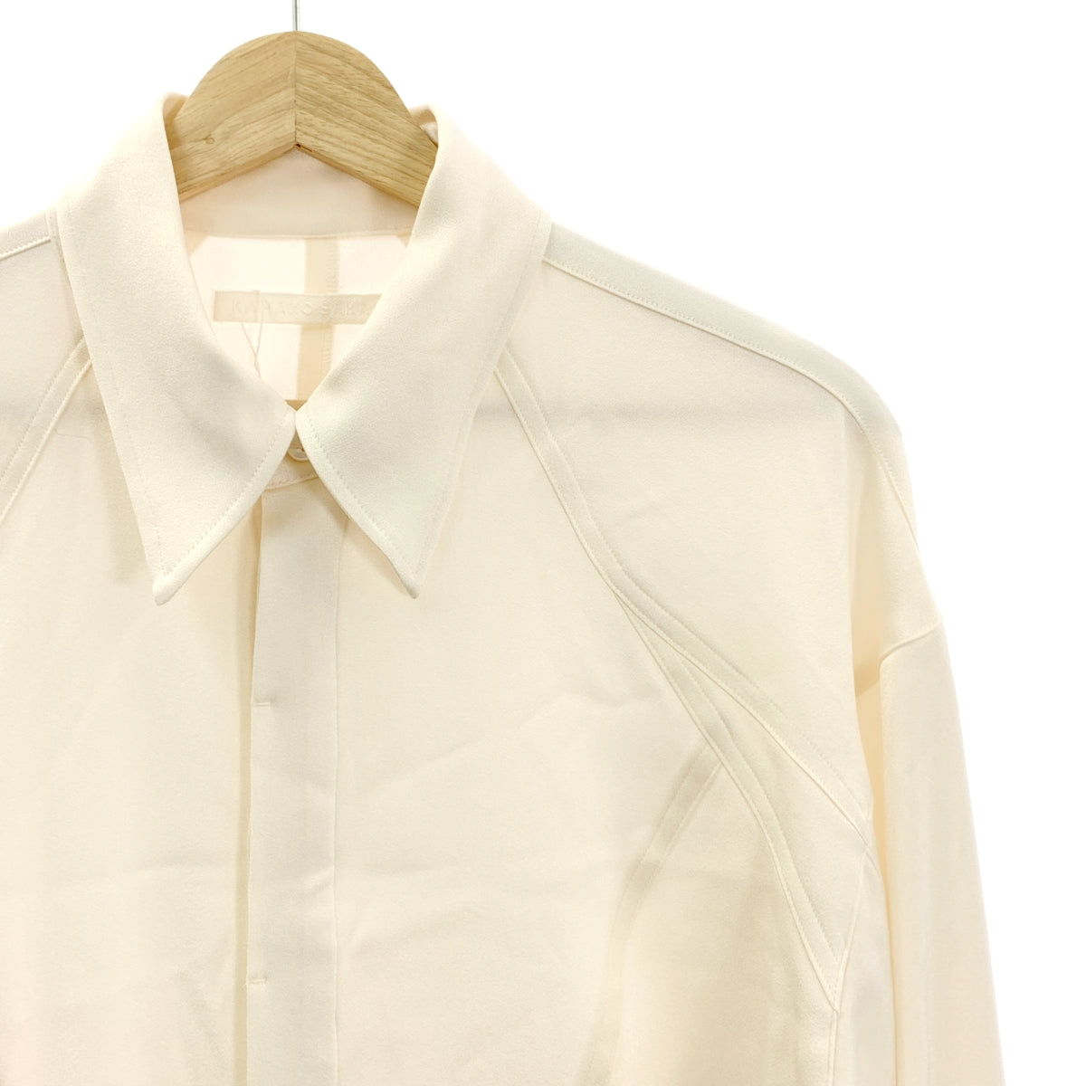 KANAKO SAKAI / 카나코 사카이 | SATIN SHIRT 새틴 오버사이즈 셔츠 | 34 |