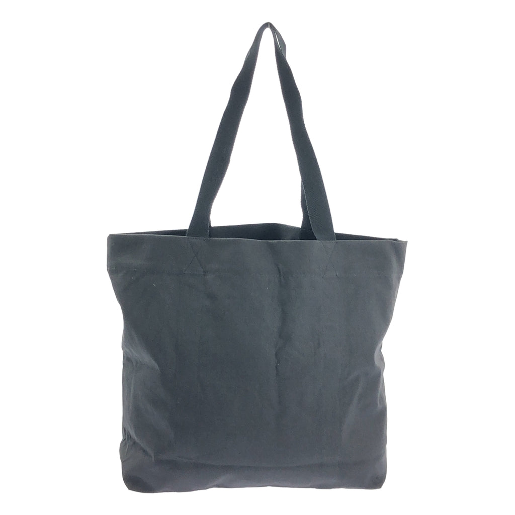 【美品】  YOHJI YAMAMOTO / ヨウジヤマモト | ロゴプリント キャンバス トートバッグ | ブラック | レディース