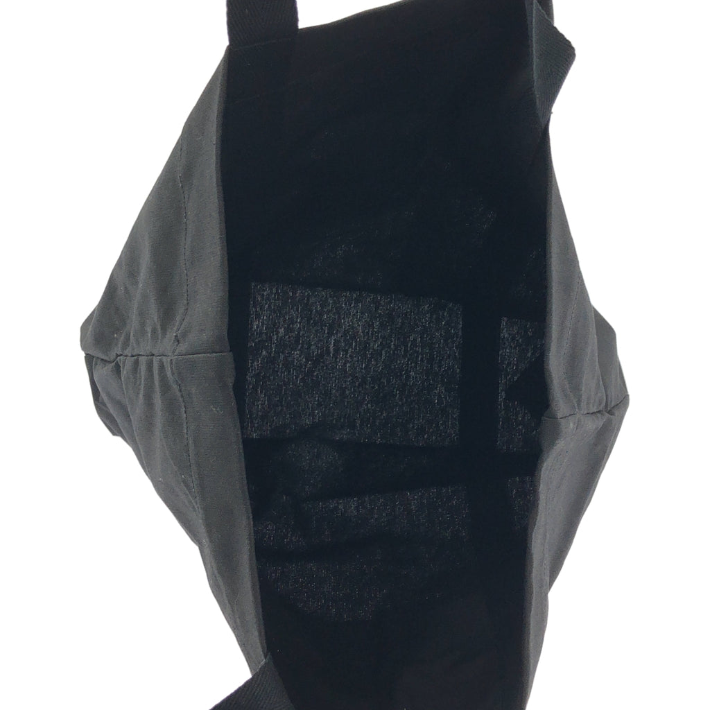 【美品】  YOHJI YAMAMOTO / ヨウジヤマモト | ロゴプリント キャンバス トートバッグ | ブラック | レディース