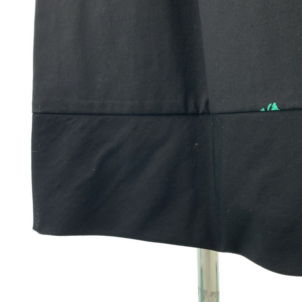 【美品】  tricot COMME des GARCONS / トリココムデギャルソン | AD1996 | 特殊加工 プリント ロングスカート | ブラック | レディース