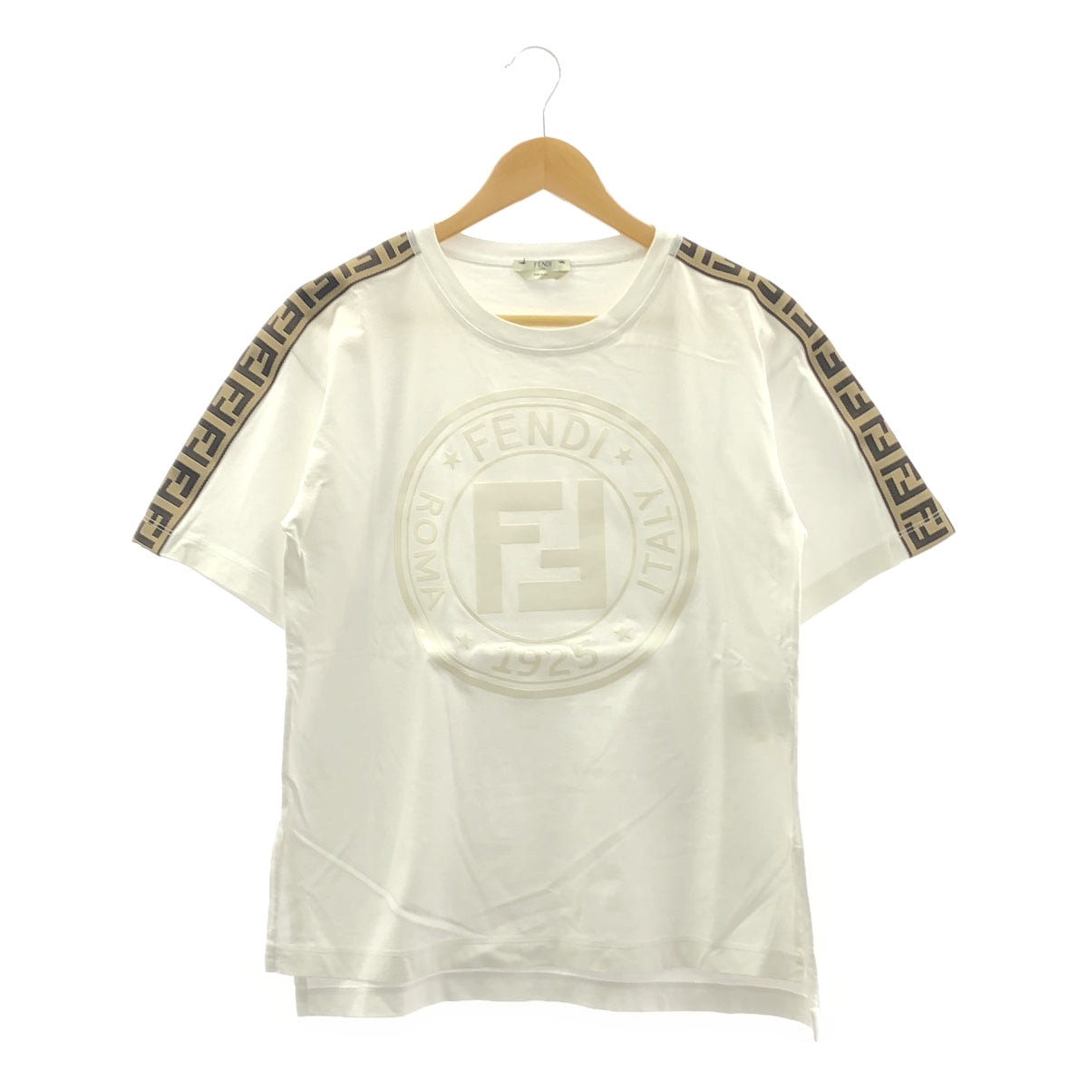 FENDI / フェンディ | コットン ズッカ ビックロゴ カットソー | 38 |