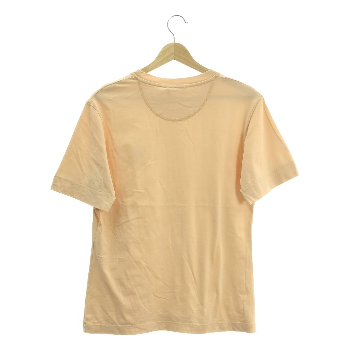 Chloe / クロエ | ワンポイント刺しゅう コットン Tシャツ | XS | ベージュ | レディース