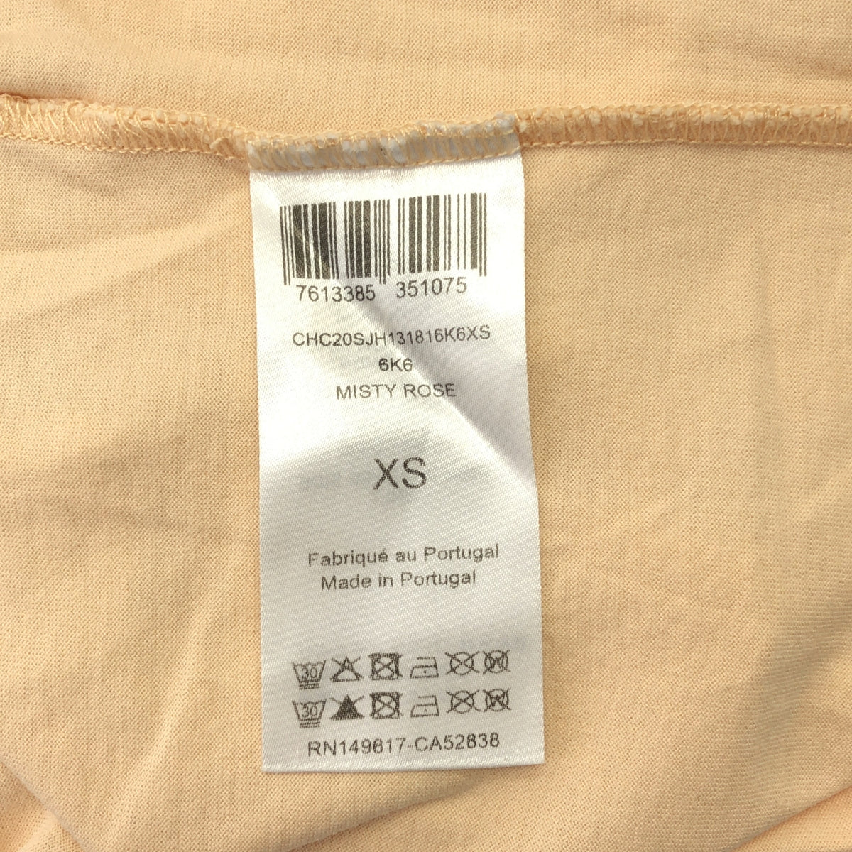 Chloe / クロエ | ワンポイント刺しゅう コットン Tシャツ | XS | ベージュ | レディース