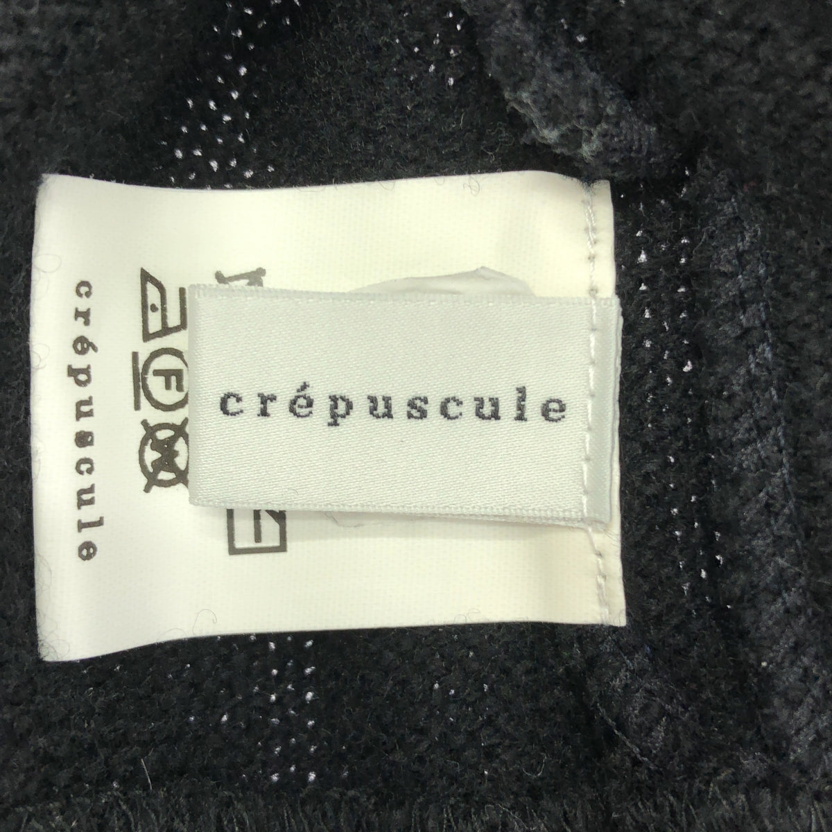 Crepuscule / クレプスキュール | ウール ニット ジップ ジャケット ブルゾン | 2 | ブラック | メンズ