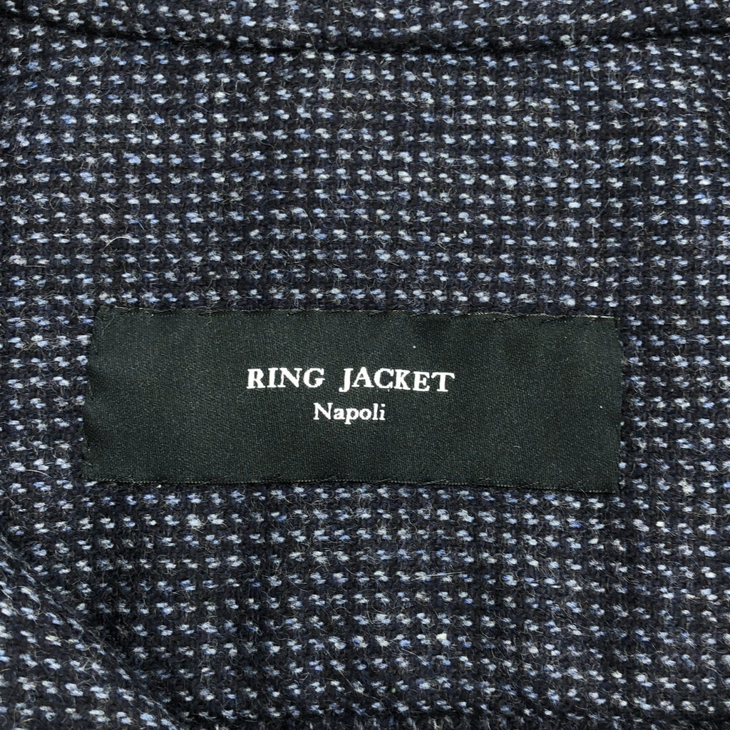 戒指外套 | 100% 羊絨雙口袋襯衫外套 | L 碼 | 男士