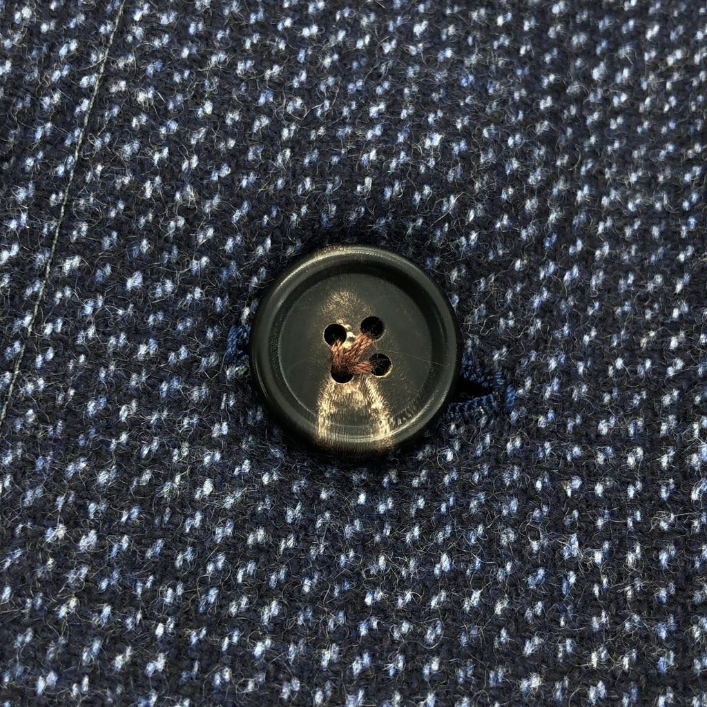 戒指外套 | 100% 羊絨雙口袋襯衫外套 | L 碼 | 男士