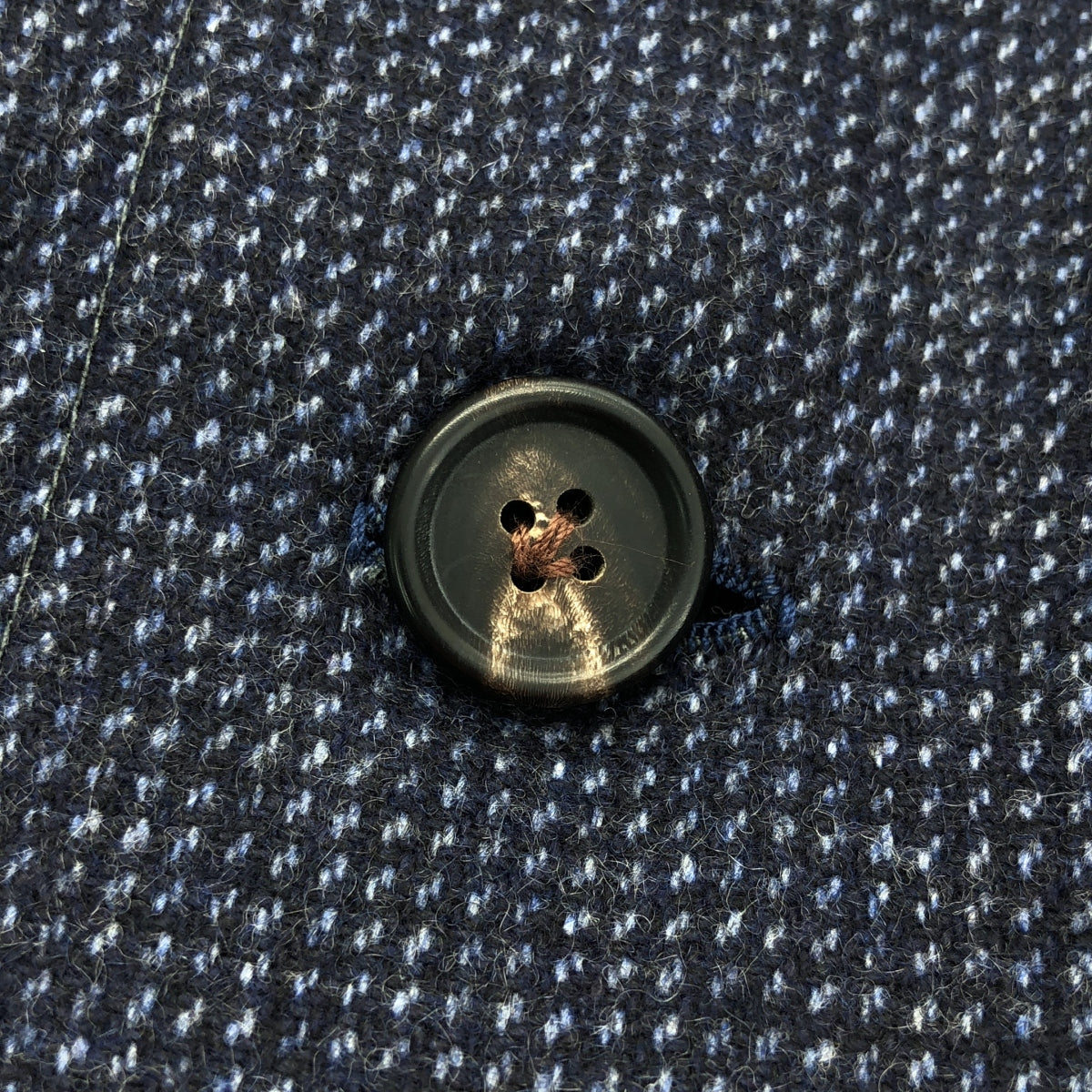 戒指外套 | 100% 羊絨雙口袋襯衫外套 | L 碼 | 男士