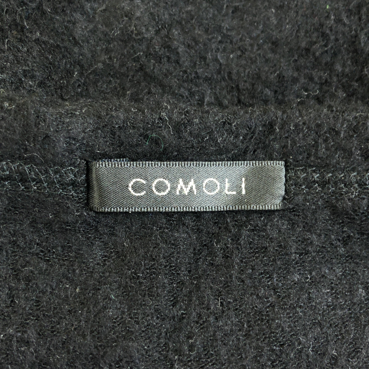 COMOLI / 코모리 | 2020AW | 실크 양털 긴 소매 승무원 | 2 | 블랙 | 남성