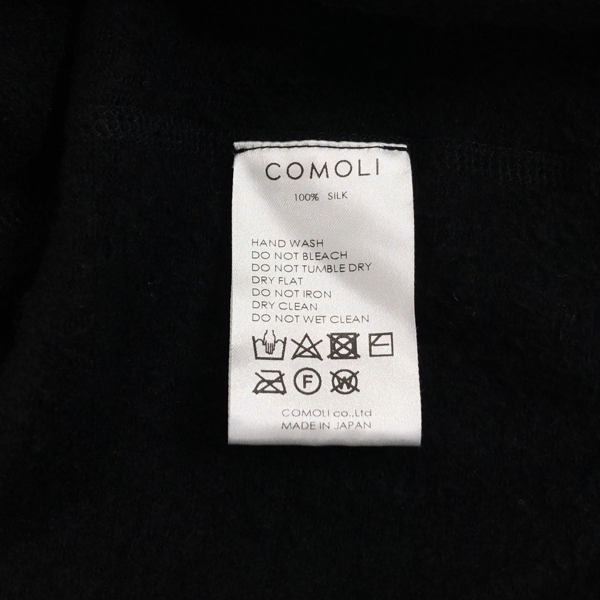科莫利 / 科莫利 | 2020秋冬 |真絲羊毛長袖圓領衫 | 2 |黑色 |男士