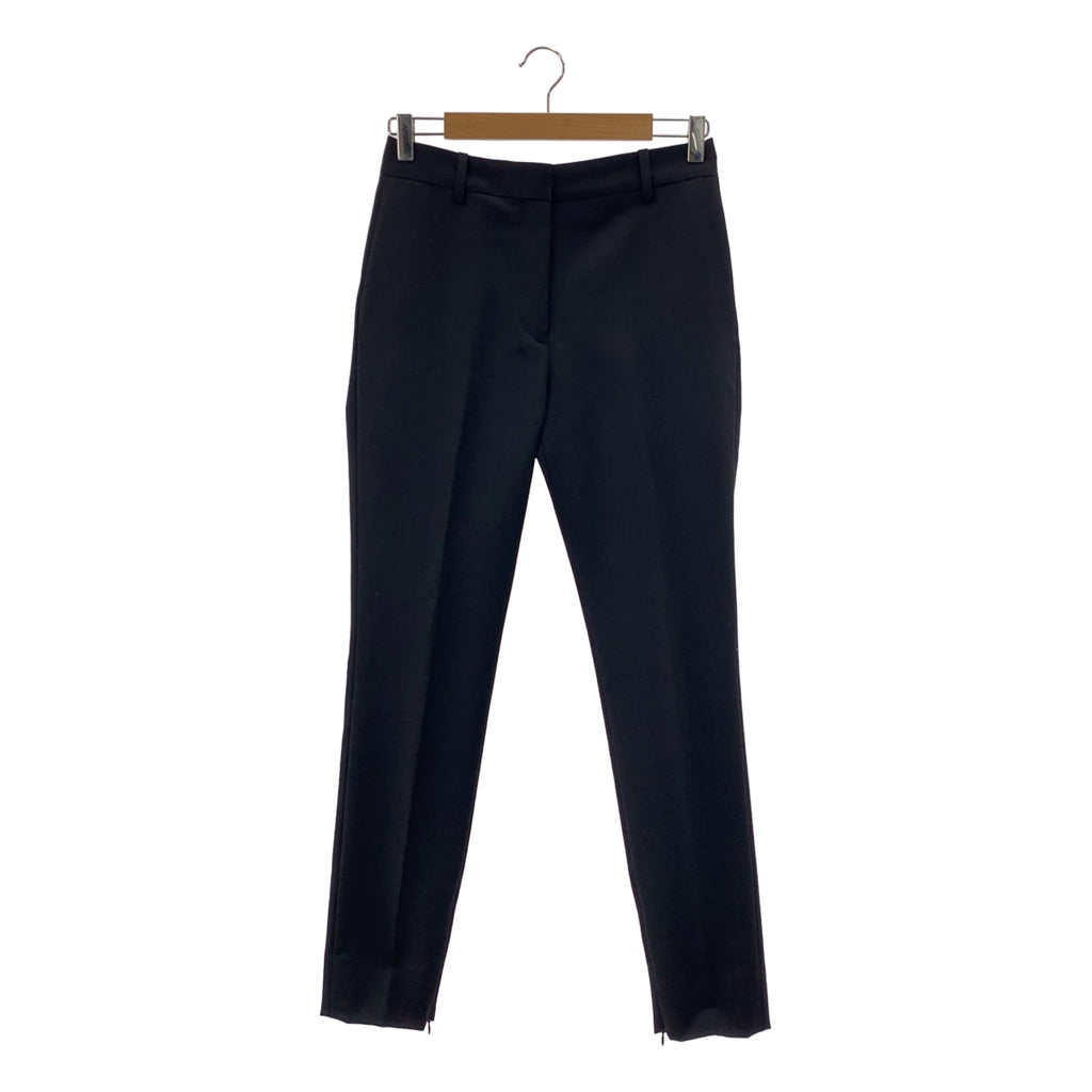 Deuxieme Classe / ドゥーズィエムクラス | Wool Mohair Sleeve Zip Straight Pants ウール モヘア 裾ジップ ストレートパンツ | 36 | レディース