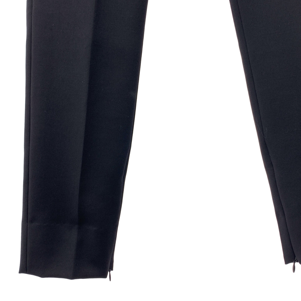 Deuxieme Classe / ドゥーズィエムクラス | Wool Mohair Sleeve Zip Straight Pants ウール モヘア 裾ジップ ストレートパンツ | 36 | レディース