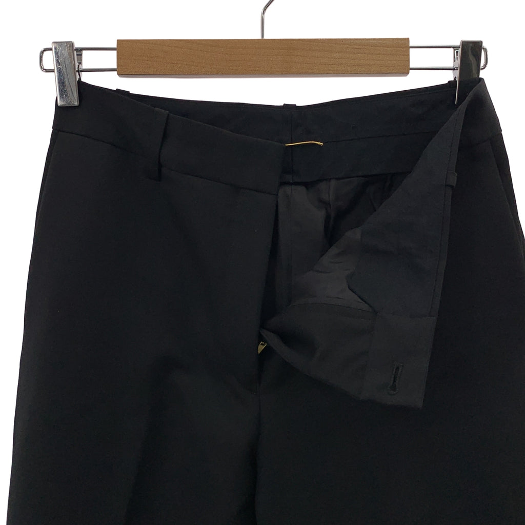 Deuxieme Classe / ドゥーズィエムクラス | Wool Mohair Sleeve Zip Straight Pants ウール モヘア 裾ジップ ストレートパンツ | 36 | レディース