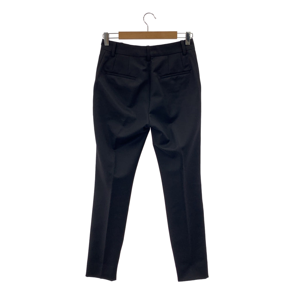 Deuxieme Classe / ドゥーズィエムクラス | Wool Mohair Sleeve Zip Straight Pants ウール モヘア 裾ジップ ストレートパンツ | 36 | レディース