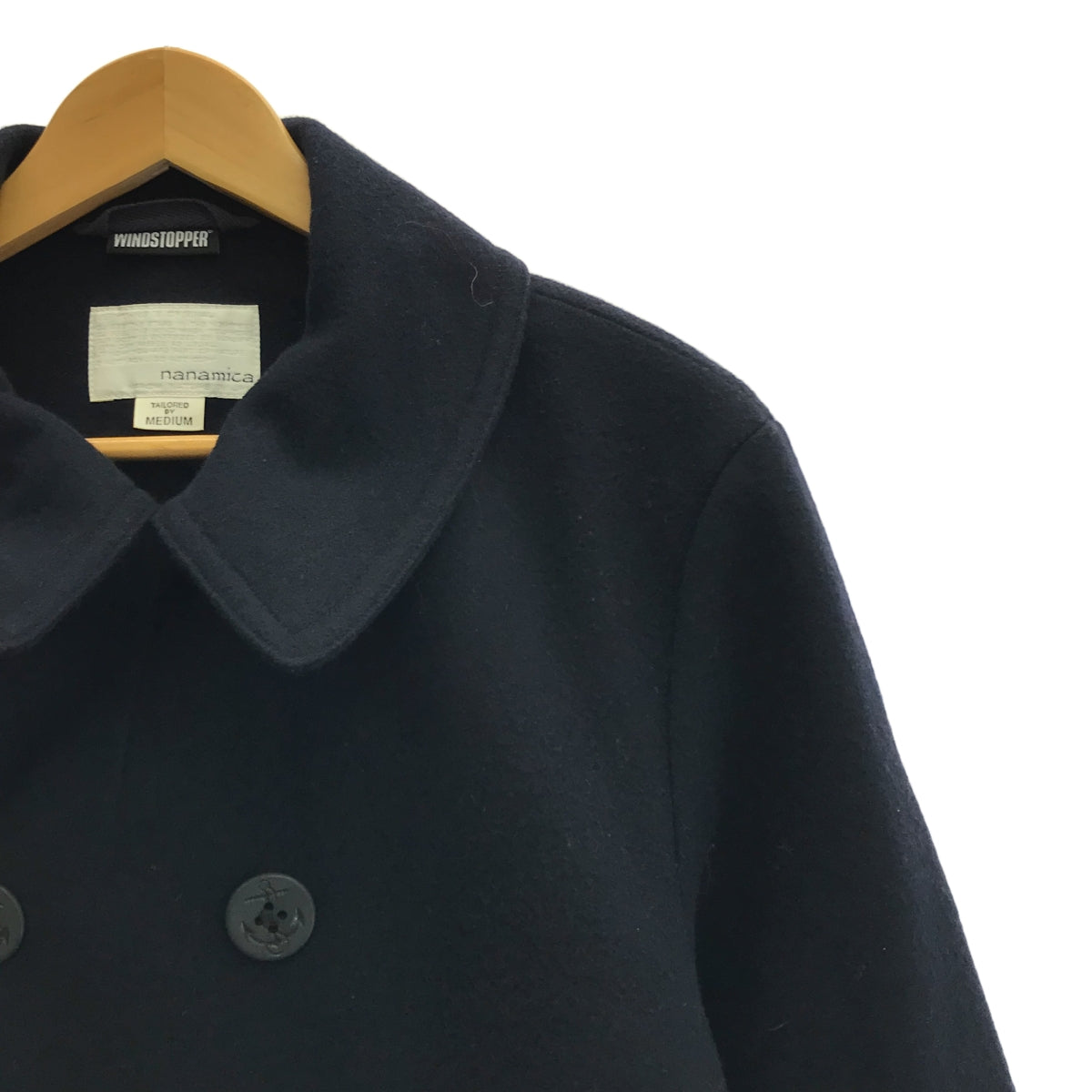 nanamica / ナナミカ | WINDSTOPPER / ウインドストッパー  PEA COAT / ウール Pコート | M | メンズ