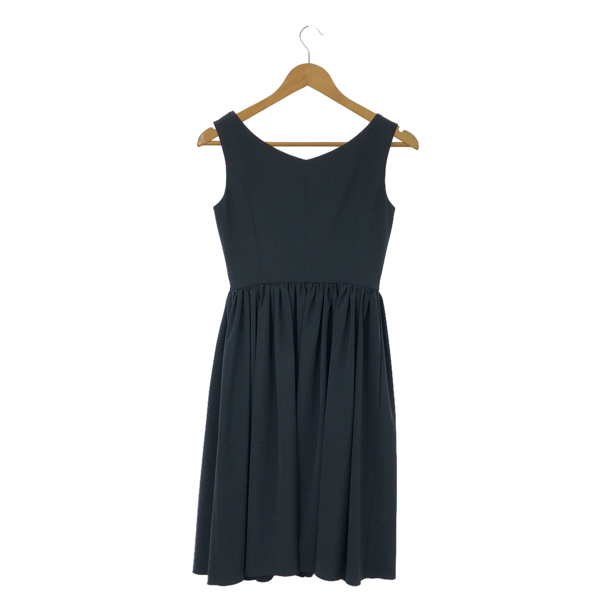 [Good Condition] Rene | Sleeveless Flare Dress | Size 32 | Navy | Women's