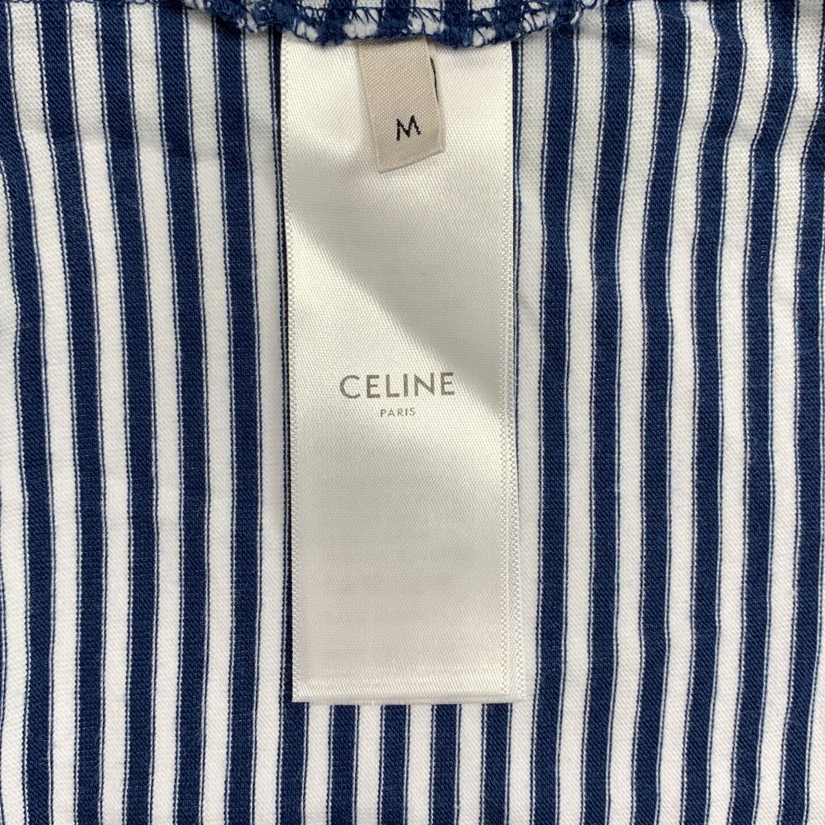 CELINE / セリーヌ | embroidered t-shirt ボーダー カットソー | M | レディース