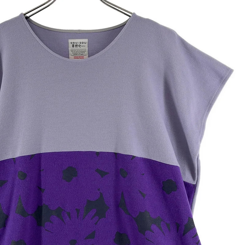 SOU・SOU / ソウソウ | 貫頭衣 Kantoui ウール混 バイカラーワンピース |