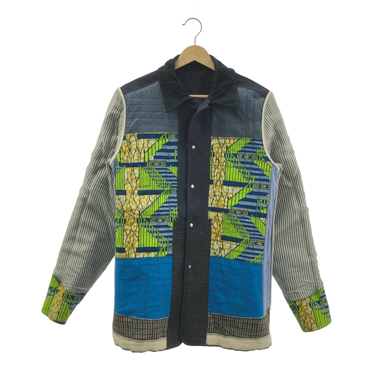 JUNYAWATANABE COMMEdesGARCONS MAN / 준야와타나베만 | 2016SS | 엘보 패치 로고 버튼 싱글 브레스트 재킷 | S | 남성