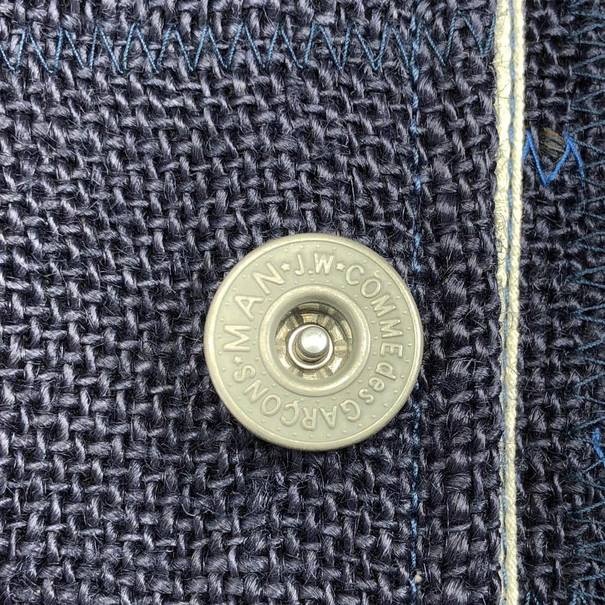 JUNYAWATANABE COMME des GARÇONS MAN | 2016 春夏系列 | 肘部貼片 Logo 紐扣單排扣外套 | S 碼 | 男士