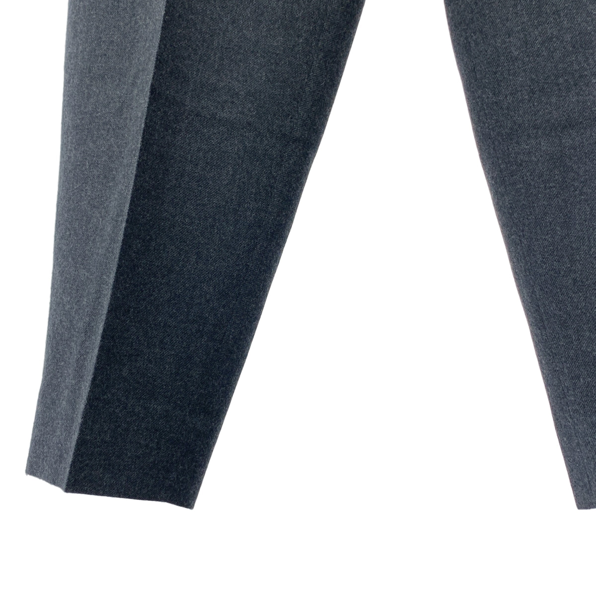 kolor BEACON / 컬러 비콘 | 울 플란넬 셔링 테이퍼드 팬츠 | S | 그레이 | 남성