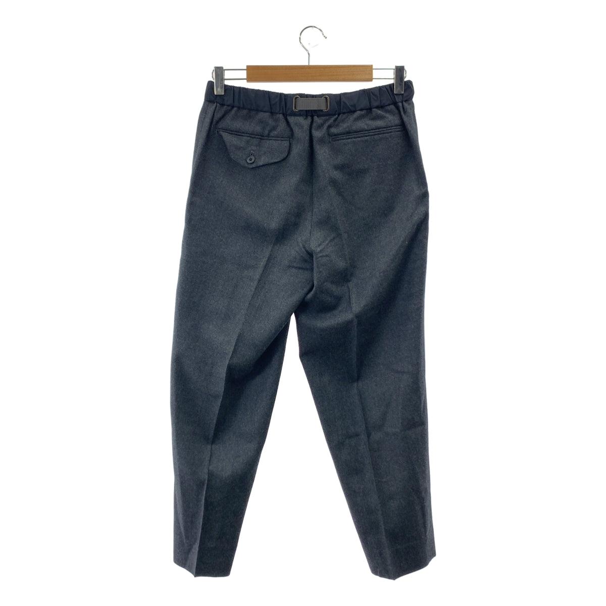 kolor BEACON / 컬러 비콘 | 울 플란넬 셔링 테이퍼드 팬츠 | S | 그레이 | 남성