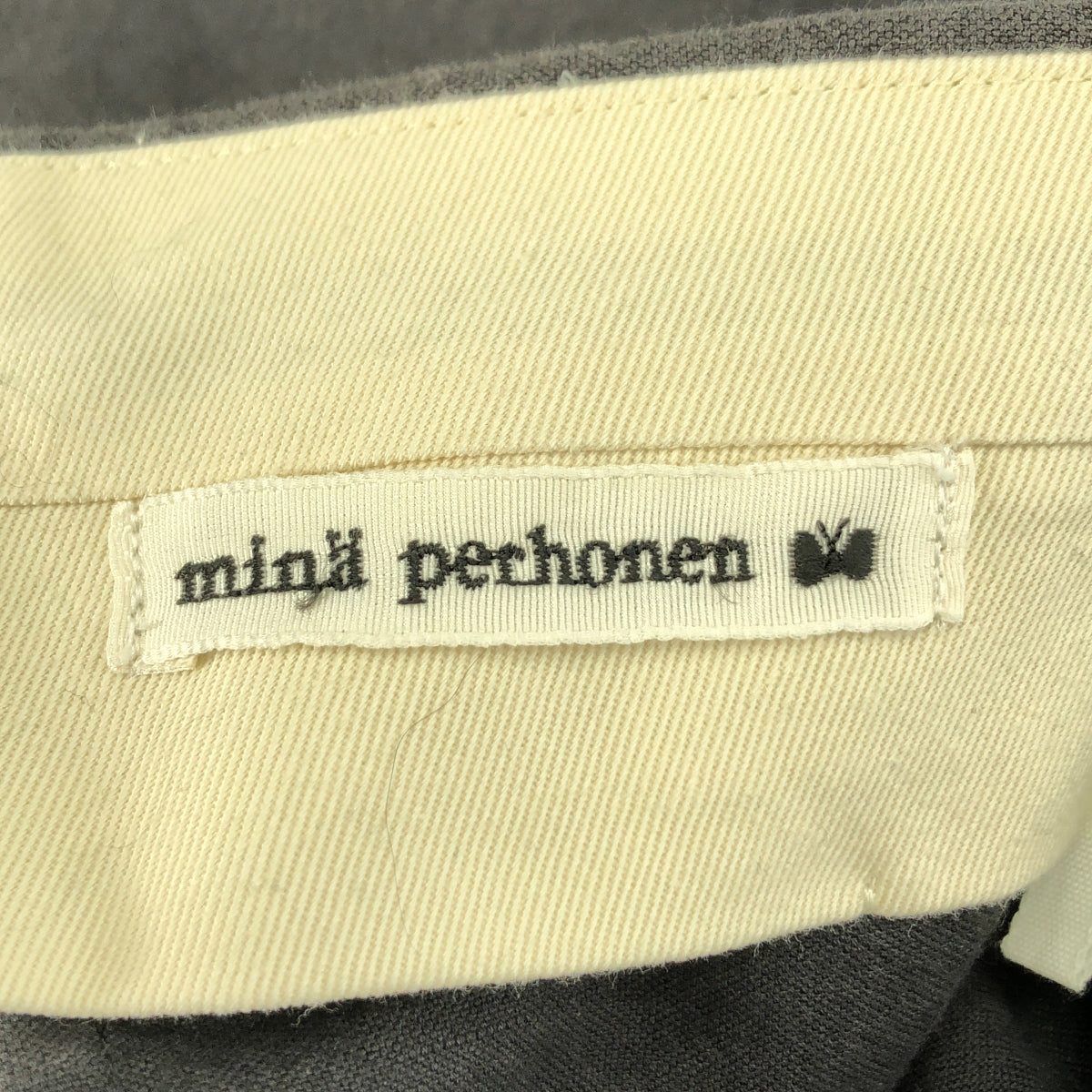 mina perhonen | kivi | 棉麻雙褶闊腿褲 | 36碼 | 炭灰色 | 女款