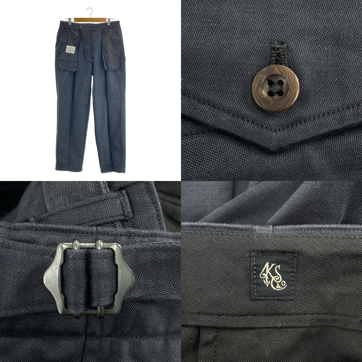 Kaptain Sunshine / 캡틴 선샤인 | 2020AW | Gurkha Trousers / 사이드 조정 버클 2 턱 와이드 팬츠 | 34 | 남성