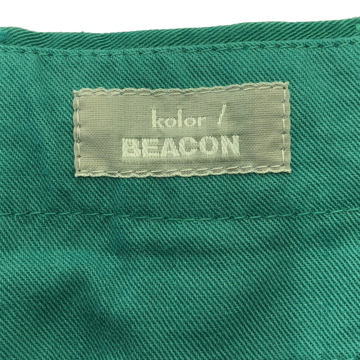 kolor BEACON / カラービーコン | パッカリングテーパードパンツ | 3 | グリーン系 | メンズ