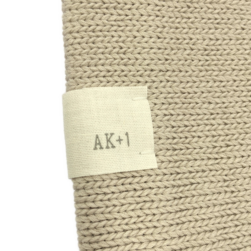 【美品】  AK+1 / エーケーワン | 2022AW | ニットフーディー | F | ライトグレー | レディース